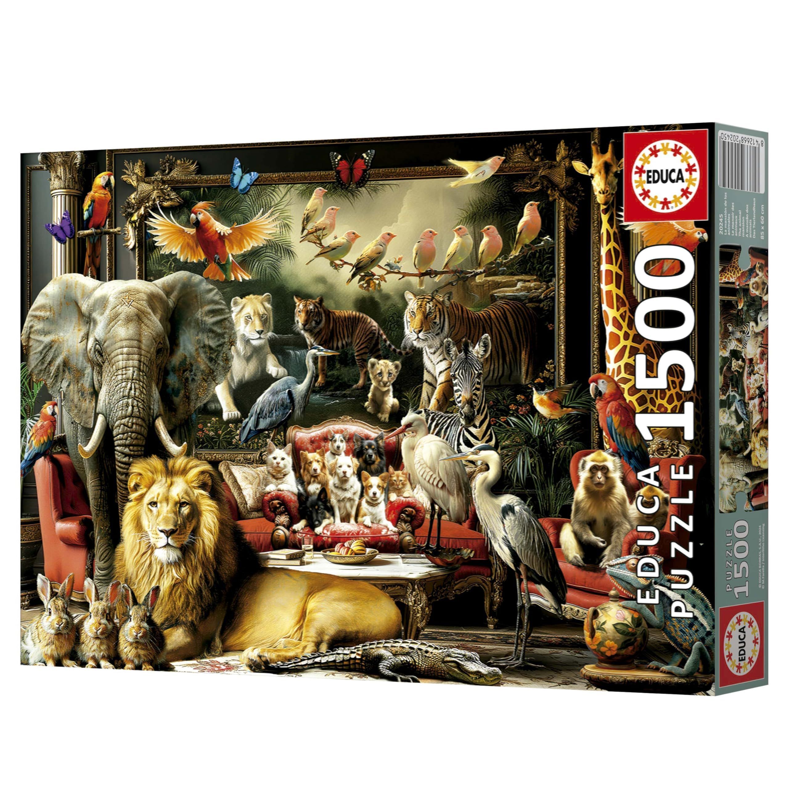 Puzzle - EDUCA - Animal Manor - 1500 pieces - 85 x 60 cm - Ages 15+