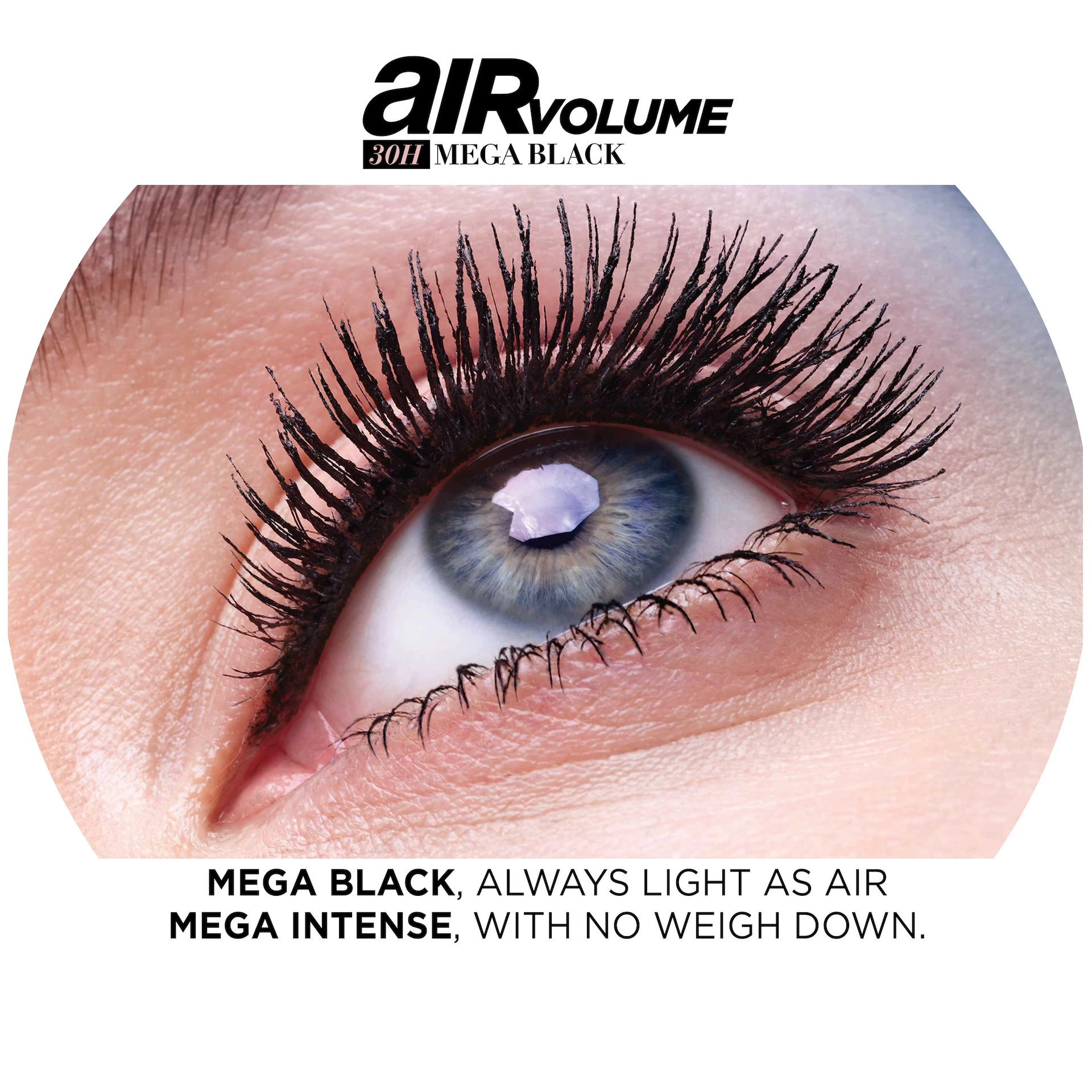 Air Volume 30H Mega maskara crna - L'Oréal Paris