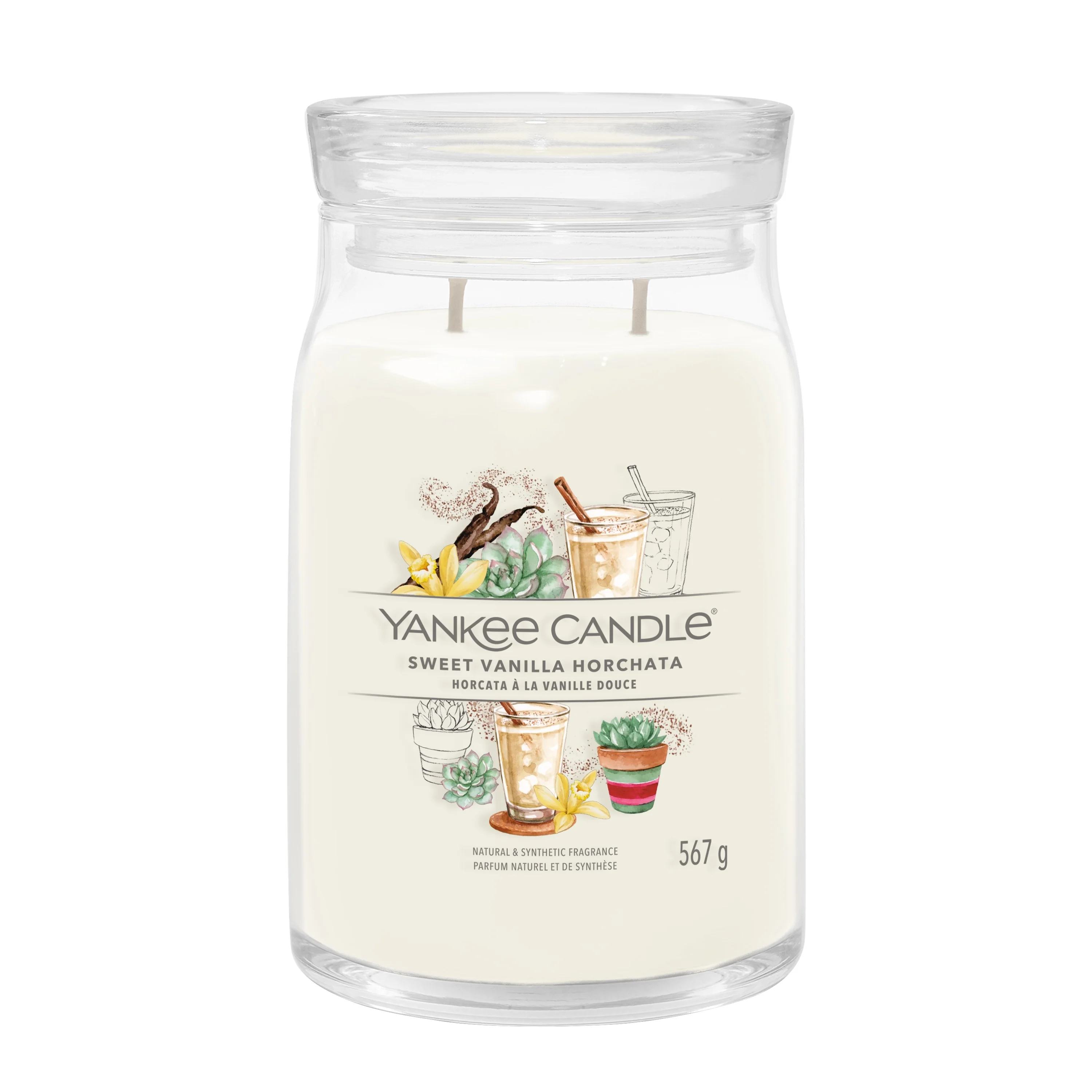 Signature Jar Candles Sweet Vanilla Horchata - Candela Profumata