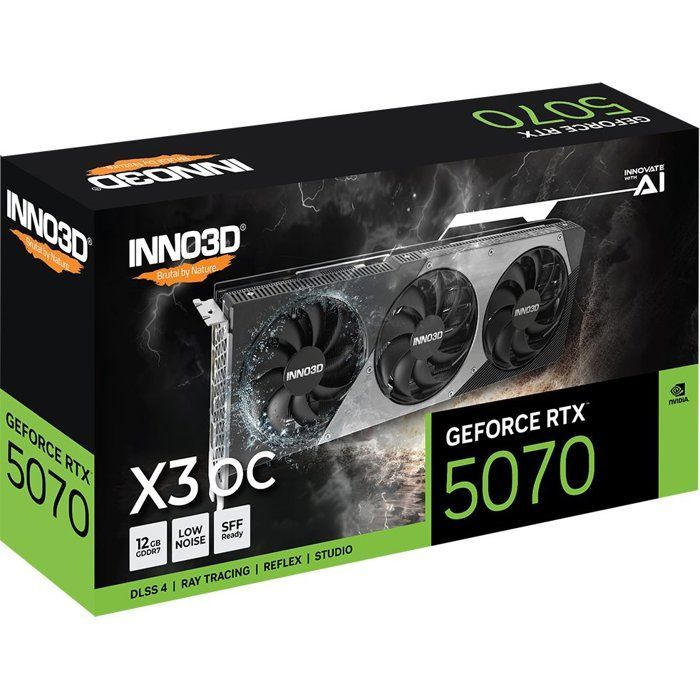 INNO3D - Grafische kaart - NVIDIA RTX 5070 X3 OC - N50703-12D7X-195064L - 12 GB