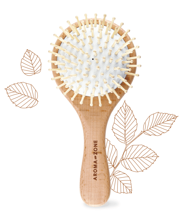 Brosse à cheveux en bois de hêtre