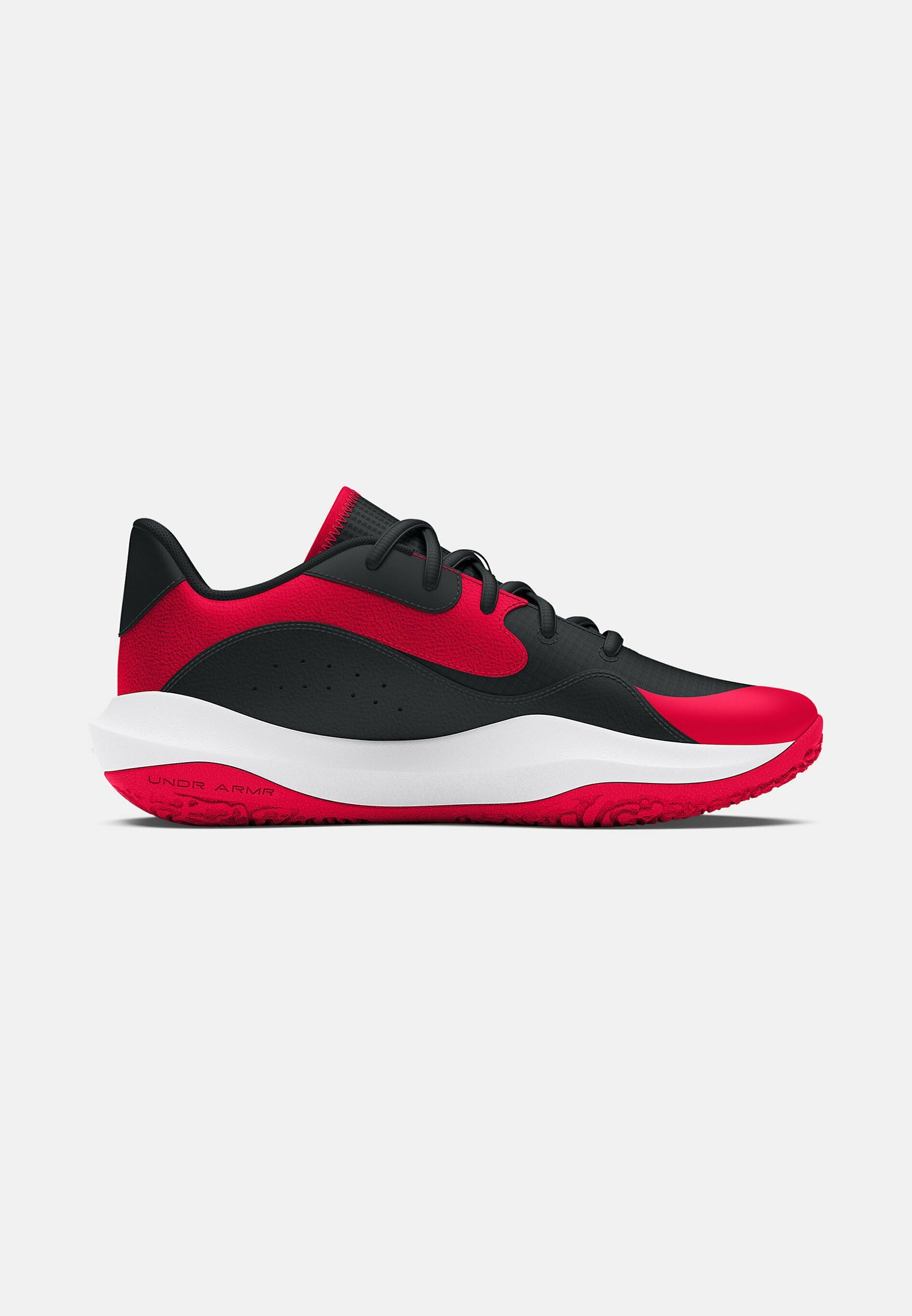 Under Armour LOCKDOWN 7 LOW - Scarpe da basket - rosse