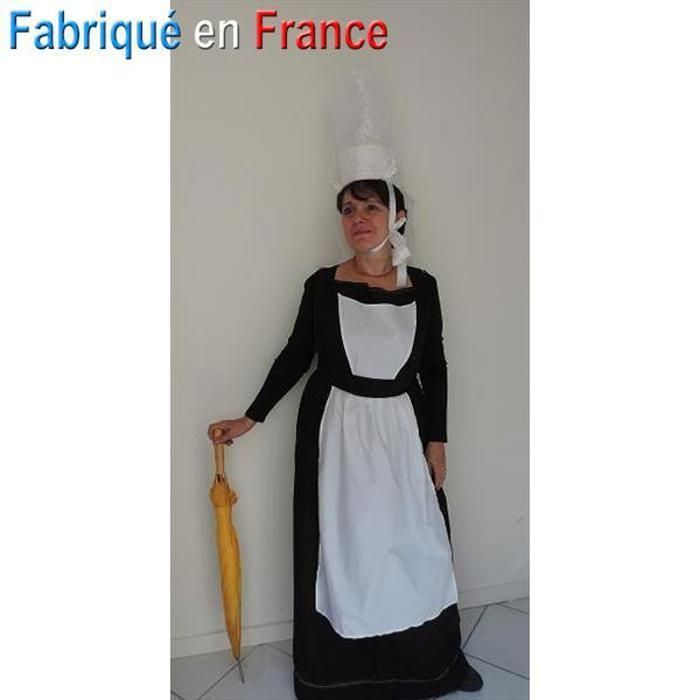 Traje bretón para adulto con tocado