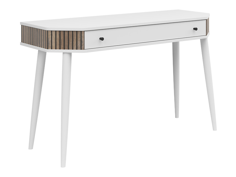 Toaletka Capri 120 cm z szufladą biały/dąb flagstaff ciemny