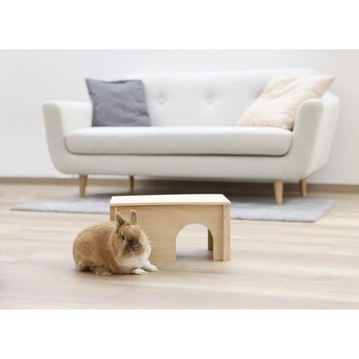 Refugio para roedores - Beige - Techo desmontable - Fácil montaje - Para hámsteres - KERBL