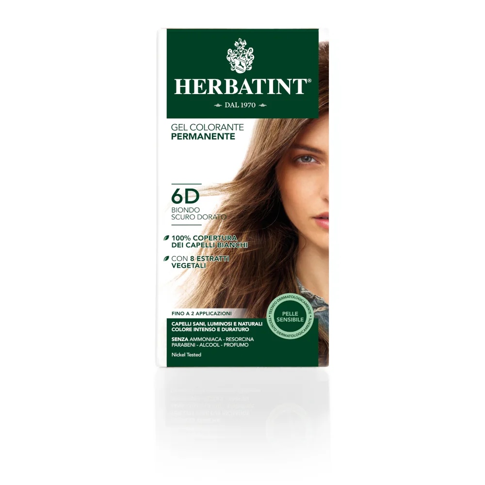 HERBATINT Herbatint Coloration Permanente Gel 6D Blond Doré Foncé 150 ml