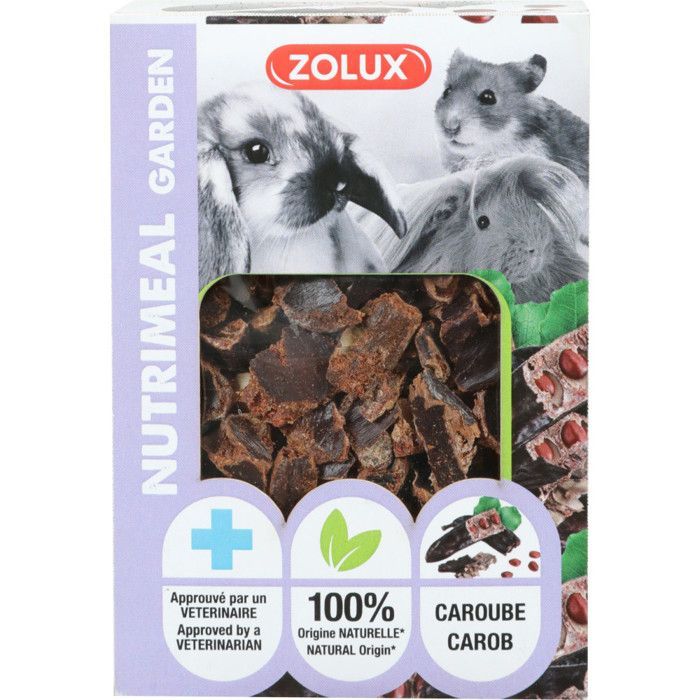 Golosinas de algarroba deshidratada 40 g para roedores - Zolux
