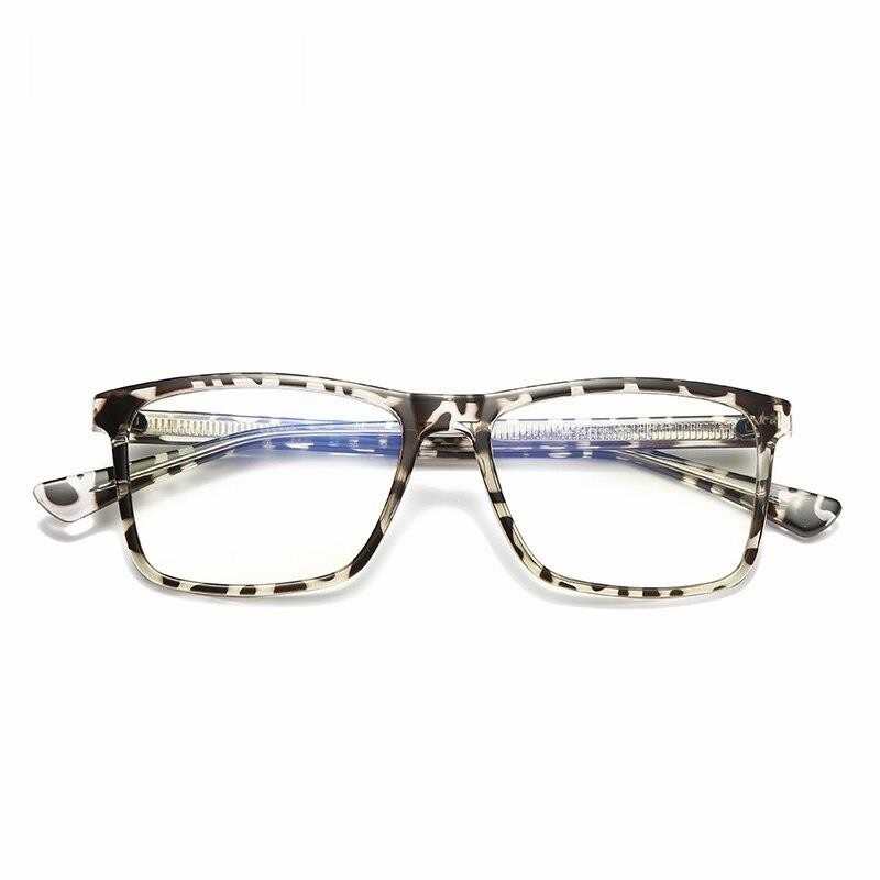 RBENN Square TR90 Unisex Lese- oder Computerbrille, ultraleicht, modisch, Blaulichtfilter