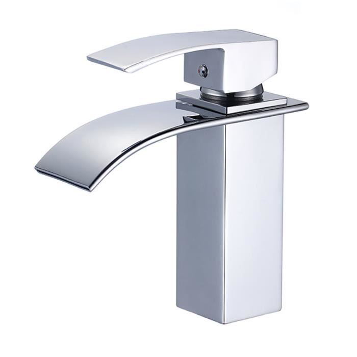 iDeko® Robinet salle de bain Mitigeur lavabo cascade & Flexible
