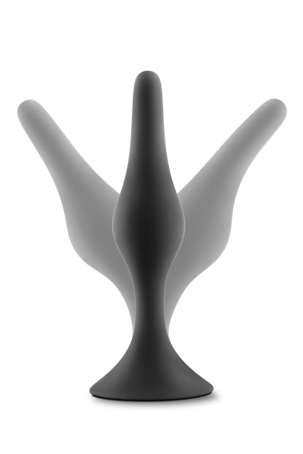 Blush Anal Adventure Platinum Silicone Beginner Plug Small Black