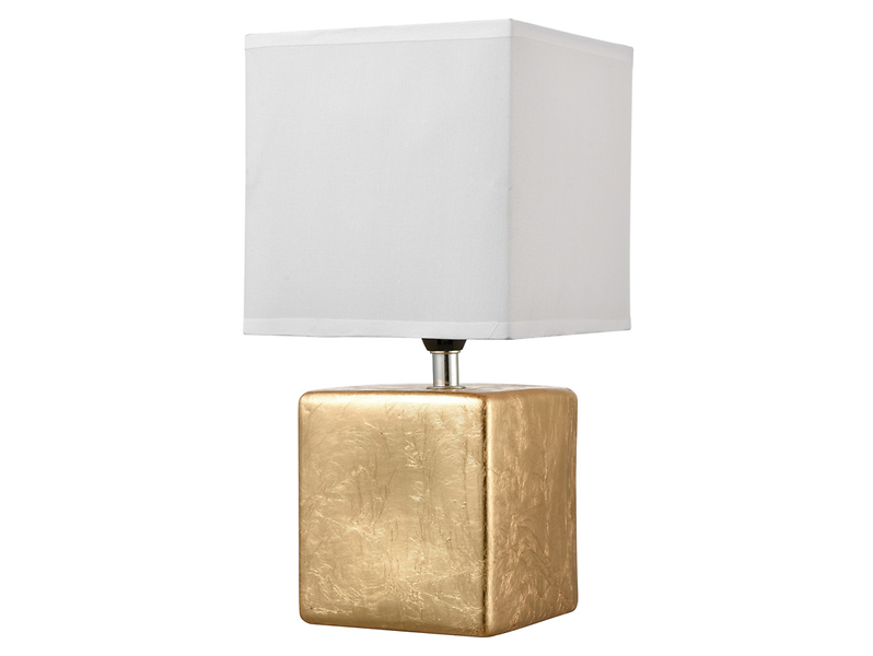 Lampa stołowa Momax Wanda ceramiczna złota