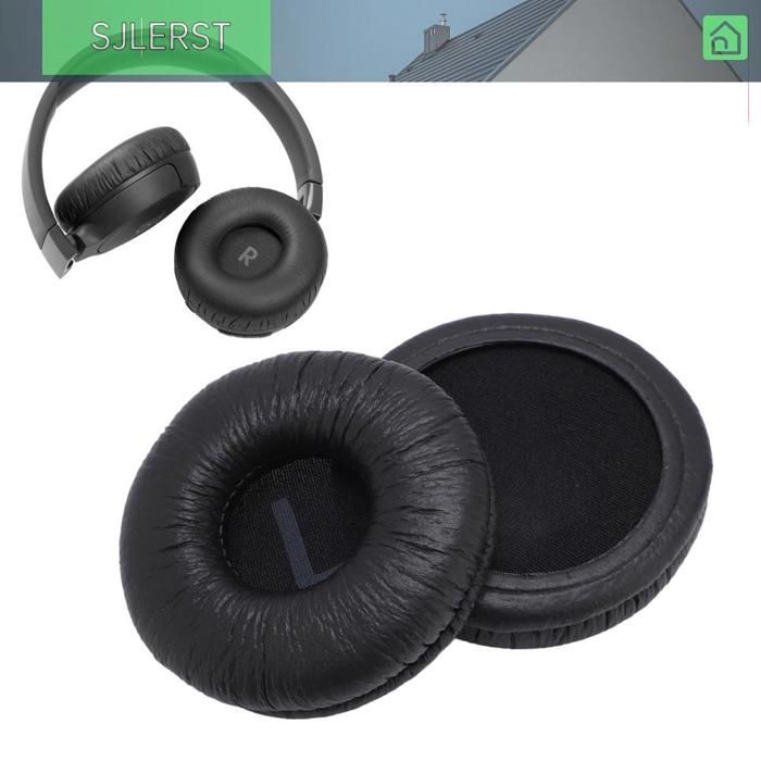sjlerst Tampon d'oreille de casque 6PCS Casquet Remplacement du coussin d'oreille Enhanced Confort Noise son videoprojecteur Noir