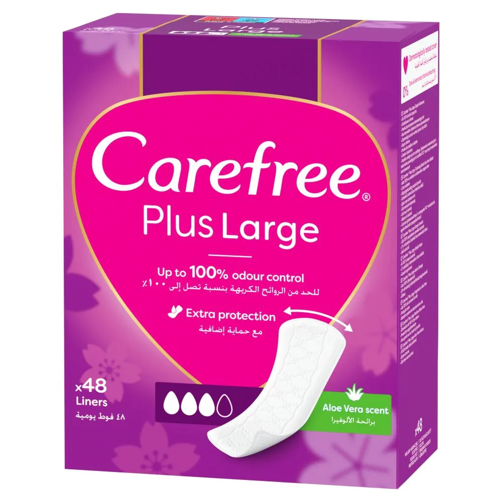 Carefree Plus Large Aloe Wkładki Higieniczne