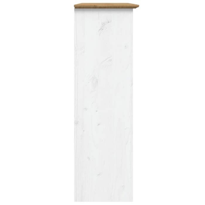 Aparador tipo buffet Lemon - Armario aparador UU con puertas de cristal BODO blanco marrón madera maciza de pino CCL23625424