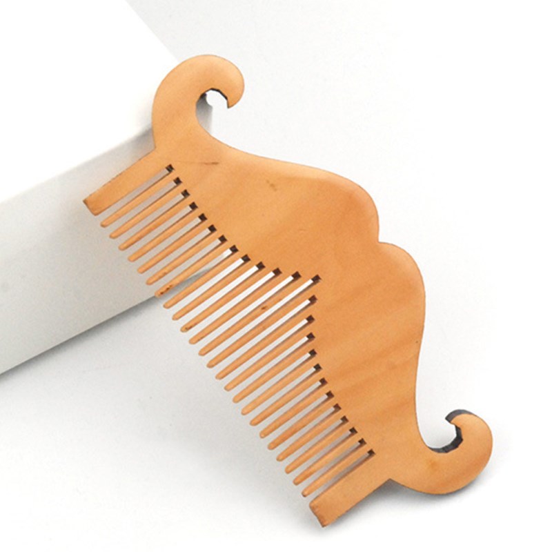 2021 Creative Massage Wooden Comb Fine Tooth Comb Anti static Beard Brushes Hairbrush for Men Beard Hair Care Tools