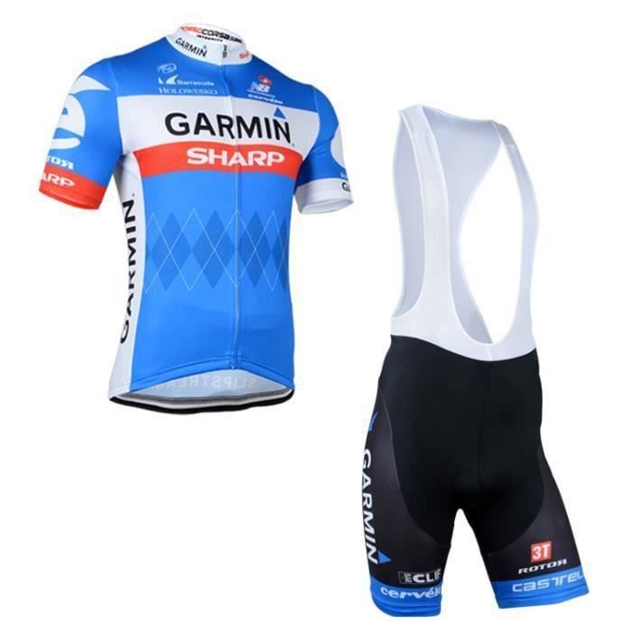 Men's Short Sleeve Road Cycling Jersey + Bib Shorts for Mountain Biking with Gel Padding Clothing Set