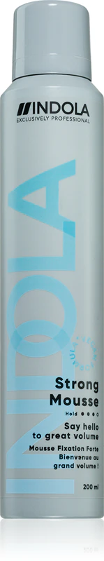 Mousse modeladora Indola Strong com fixação extra forte