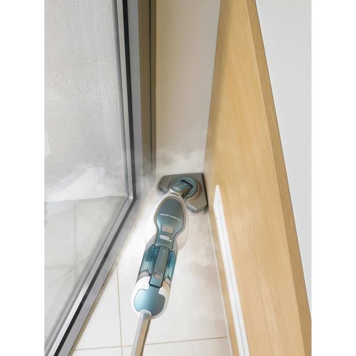 BLACK & DECKER FSM1630-QS - Scopa a vapore con testina Delta - 1600 W - 4 accessori - Bianco/Blu