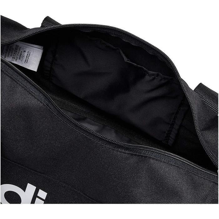 Bolsa deportiva - ADIDAS - LINEAR DUF XS UNIQUE - Negra - 100% poliéster reciclado - Bolsillo lateral de malla