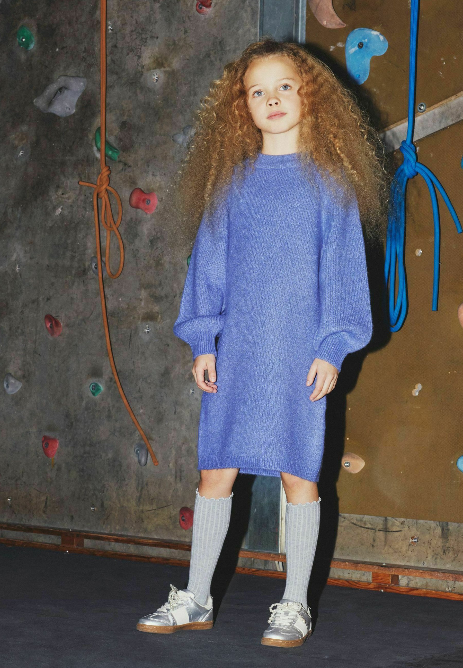 Robe pull - bleu glace