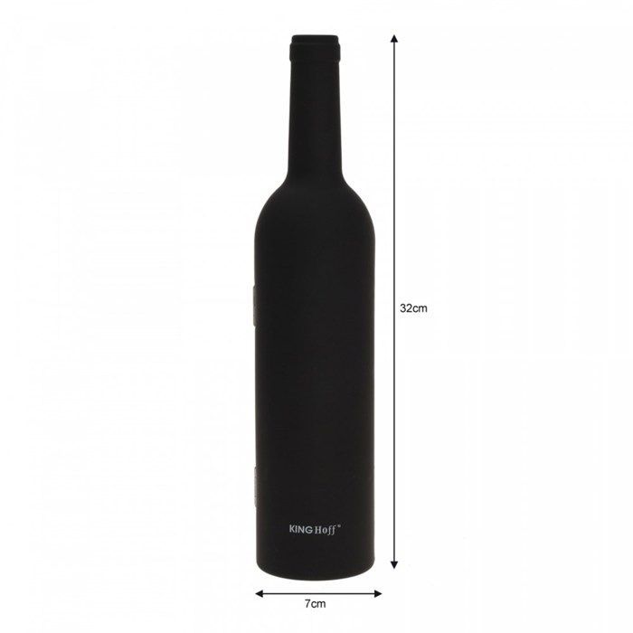 Juego de botellas de vino KINGHOFF KH-1166 con sacacorchos y accesorios.