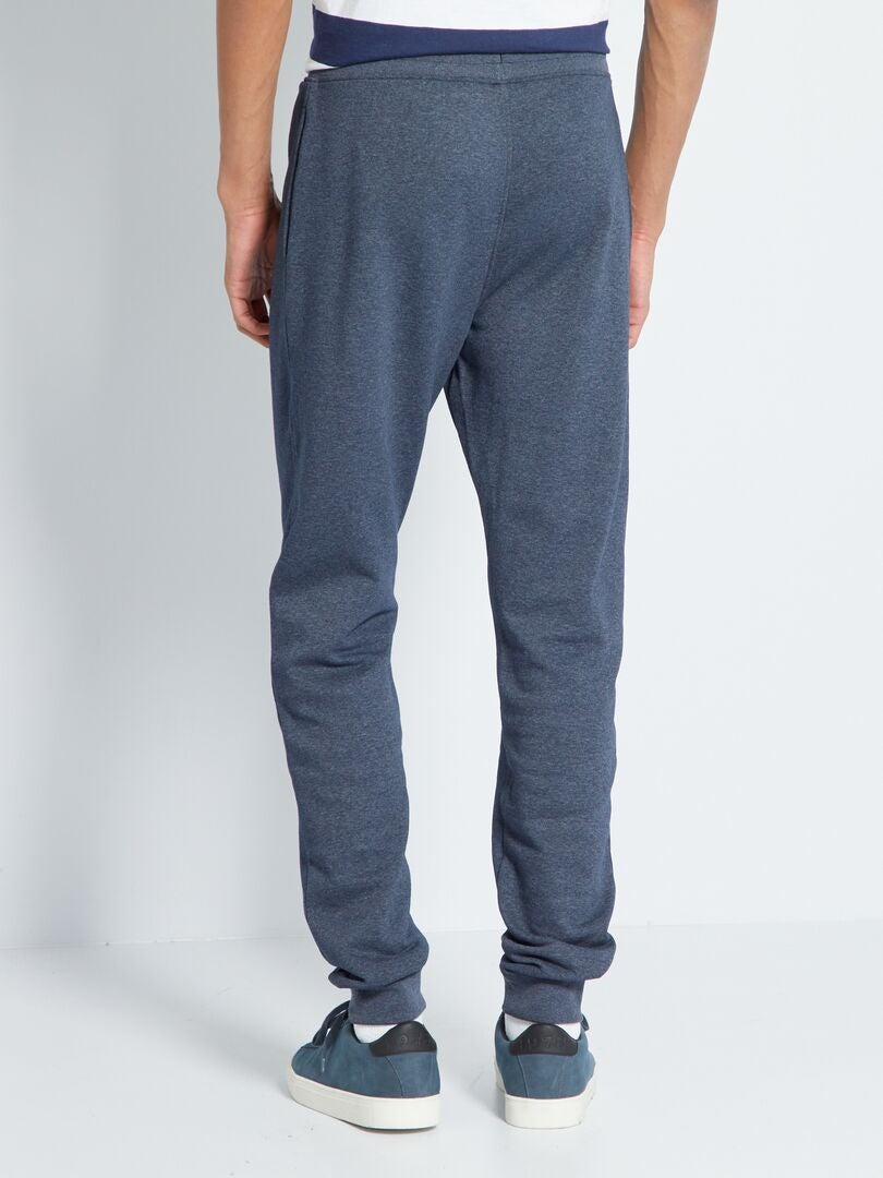 Fleecebroek maat L36 + 190 cm - BLAUW