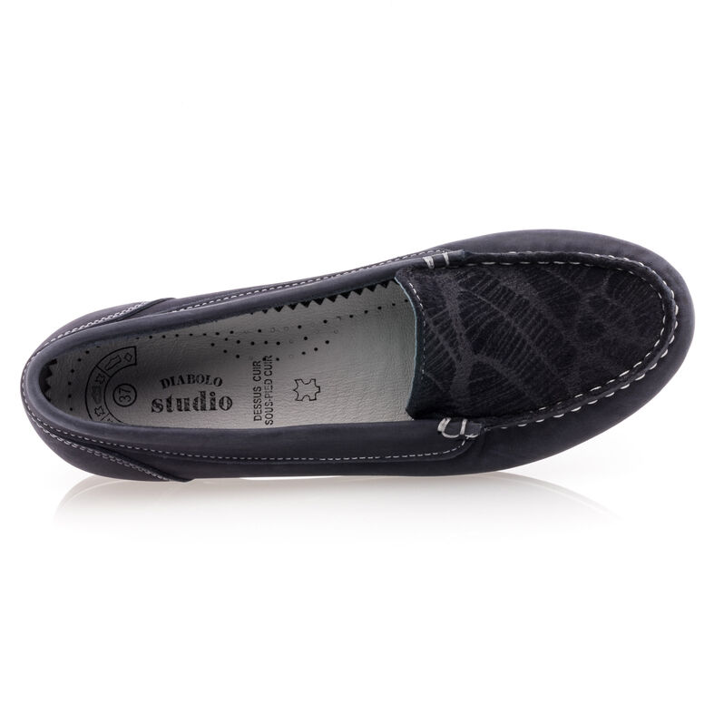 Blaue Damen-Loafer/Bootsschuhe