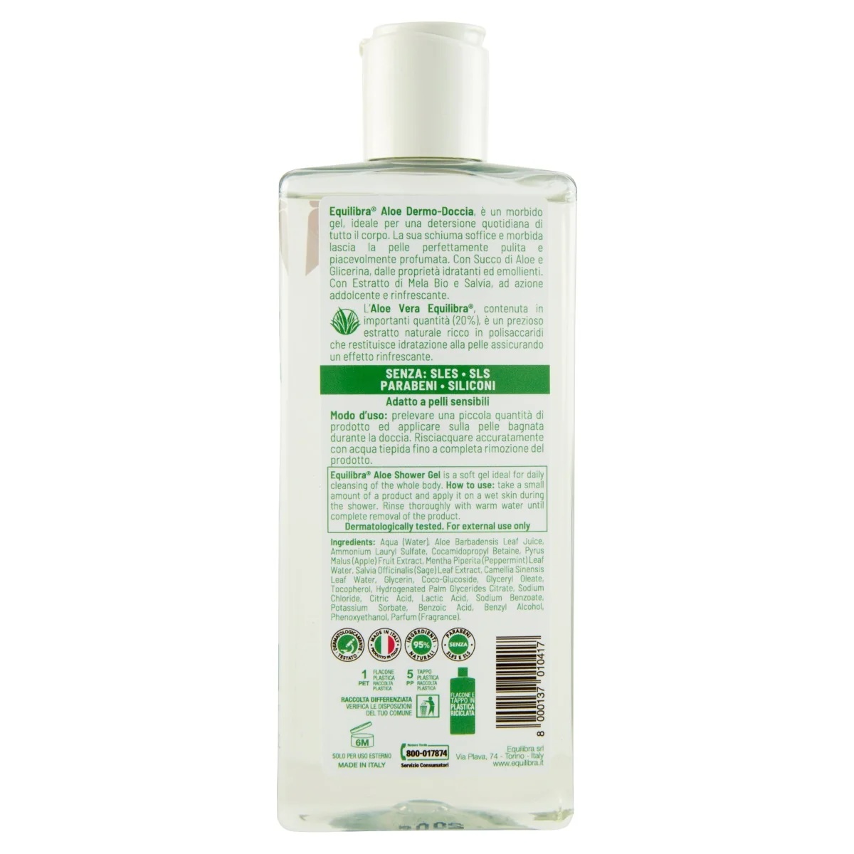 EQUILIBRA Equilibra Aloë Doucheschuim 265 ml Lichaamshygiëne