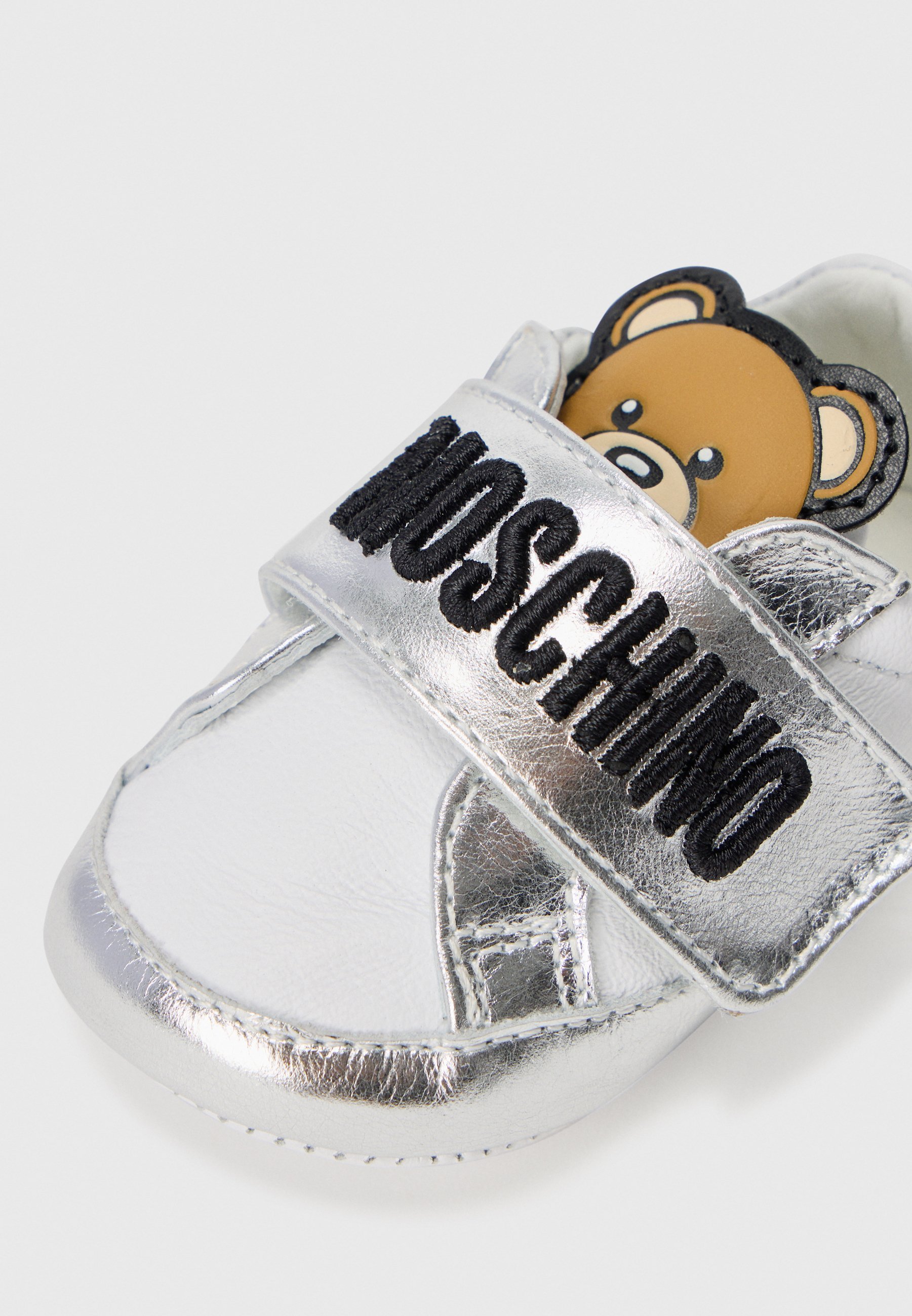 MOSCHINO UNISEX - Pirmieji bateliai - balti/sidabriniai/juodi