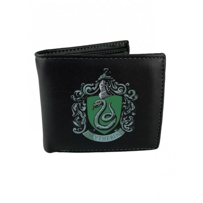 Wallet - HARRY POTTER - Slytherin - Black - Unisex - Soft