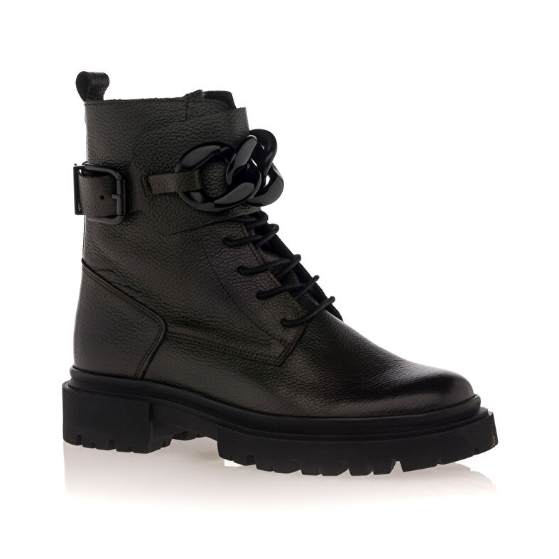 Grüne Damenstiefel / Stiefeletten