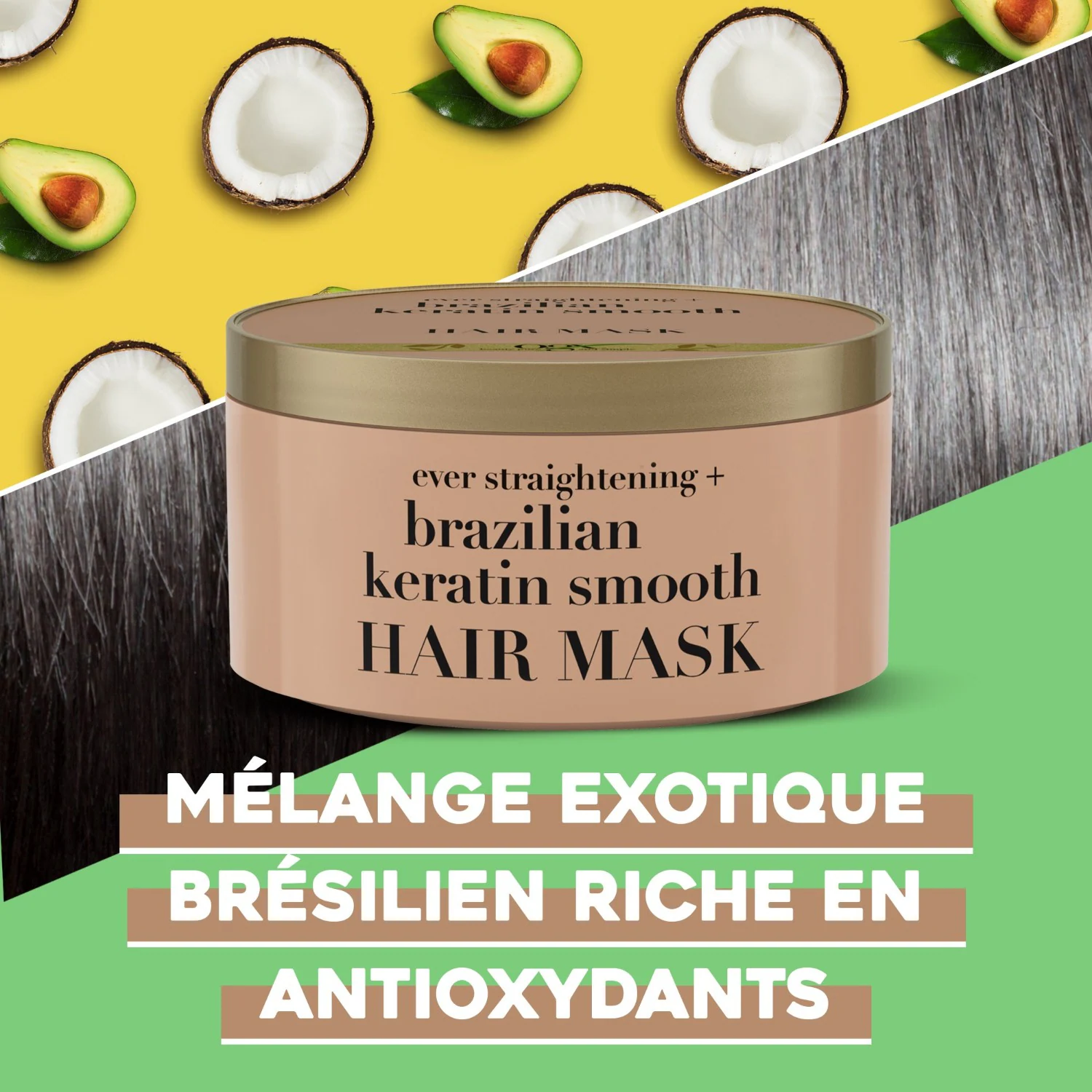 Ogx Masque capillaire Kératine Du Brésil