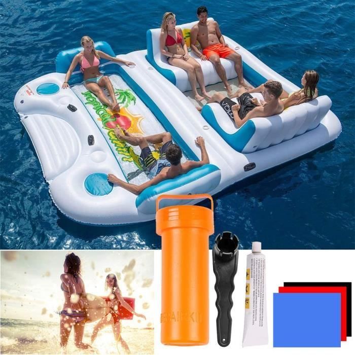 Kayak PVC repair kit, with PVC patches and glue for inflatables. Stand-up paddleboard repair kit.