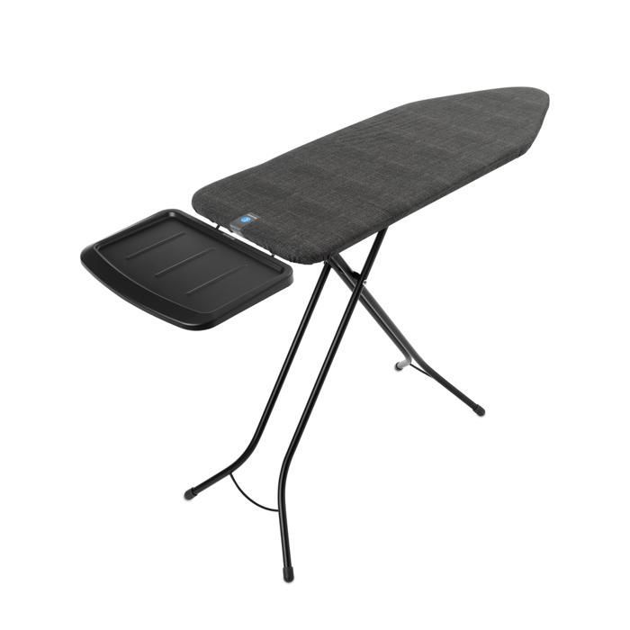 Tabla de planchar Brabantia C, 124x45 cm, Soporte para planchar Solid Generator - Negro Denim