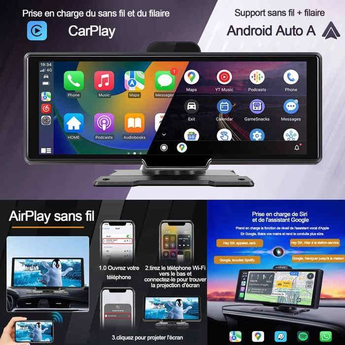 PASSIONOVA Navigateur GPS voiture 10,26