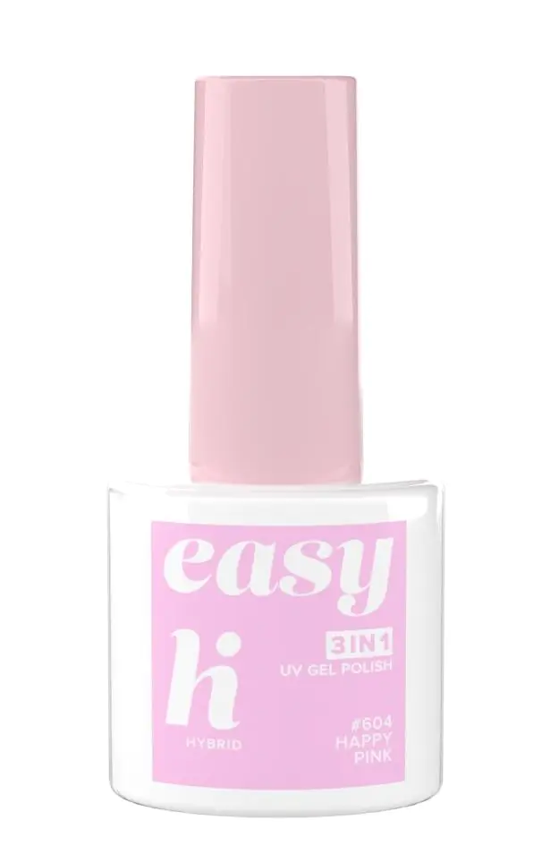 Hi Hybrid Lakier hybrydowy Easy 3w1 604 Happy Pink 5ml