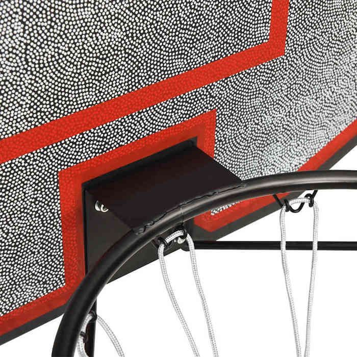 Tabellone da basket vidaXL nero 90x60x2 cm in polietilene, canestro da basket, tabellone 93666