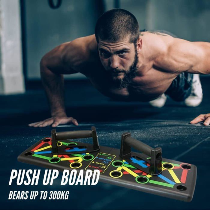 22-in-1 push-up board - Opvouwbaar - Spiertraining - Ergonomisch ontwerp - Verkrijgbaar in specifieke kleuren