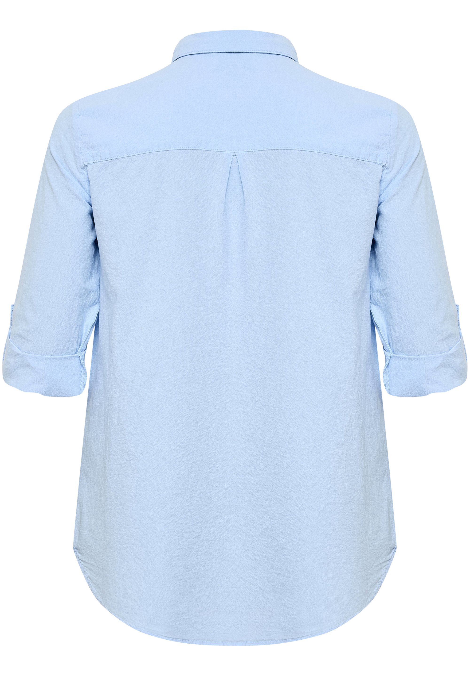 Kaffe Curve button-down blouse - windsurfer