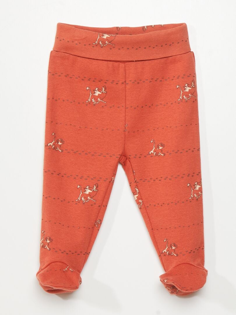 Completo body + leggings + cuffietta 'Disney' - 3 pezzi - simba