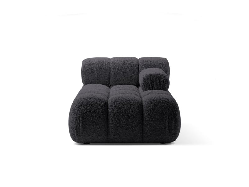 Szezlong bok prawy BELLIS Boucle Grafit