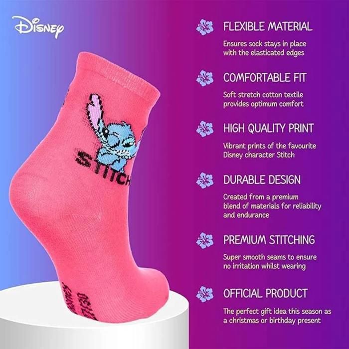 Juego de 6 pares de calcetines de algodón para niñas de 