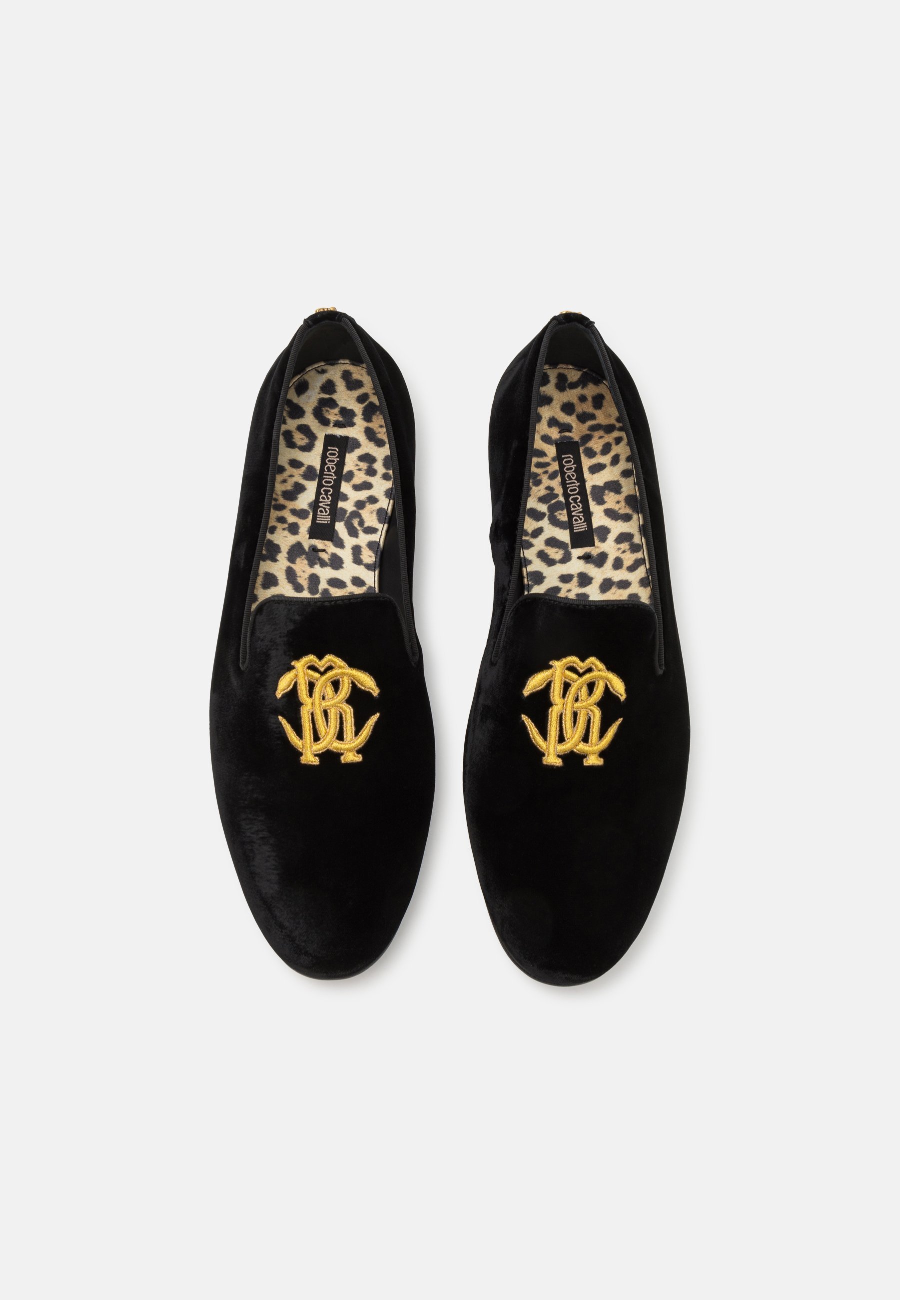 Roberto Cavalli LOAFER - Instappers - nero/oro