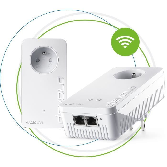 DEVOLO Magic 2 WiFi next - Starter Kit - 2 CPL adapters - 2400 Mbit/s