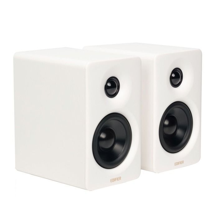 Enceinte PC Edifier M60 - de bureau compactes certifiee High-Res Audio - 66 Watts - Blanc