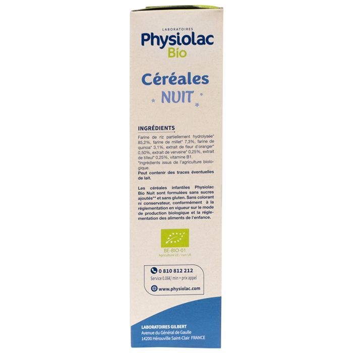 Physiolac Bio Céréales Nuit 200 g