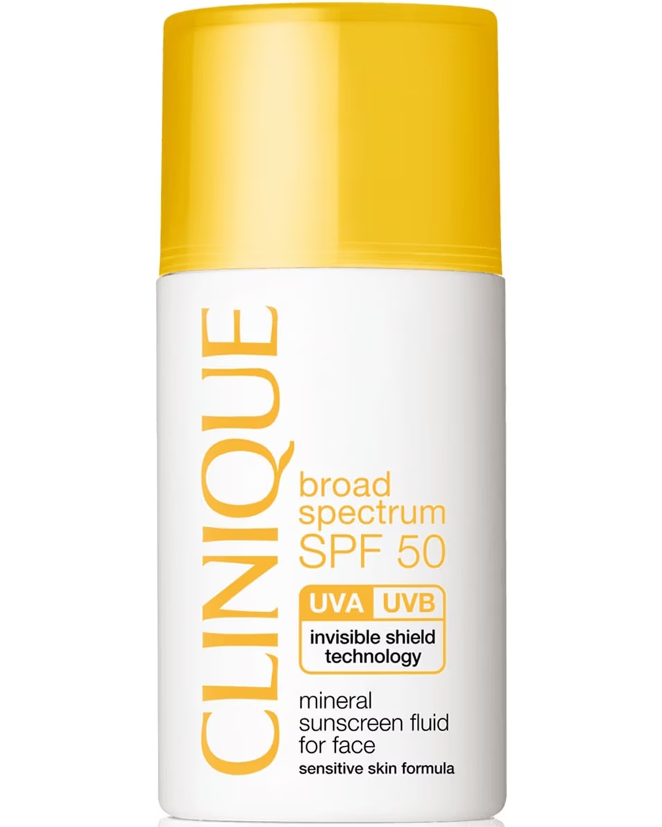 CLINIQUE FLUID DE PROTECȚIE SOLARĂ MINERALĂ PENTRU FAȚĂ PROTECȚIE SOLARĂ FAȚĂ SPF50 - TEN SENSIBIL