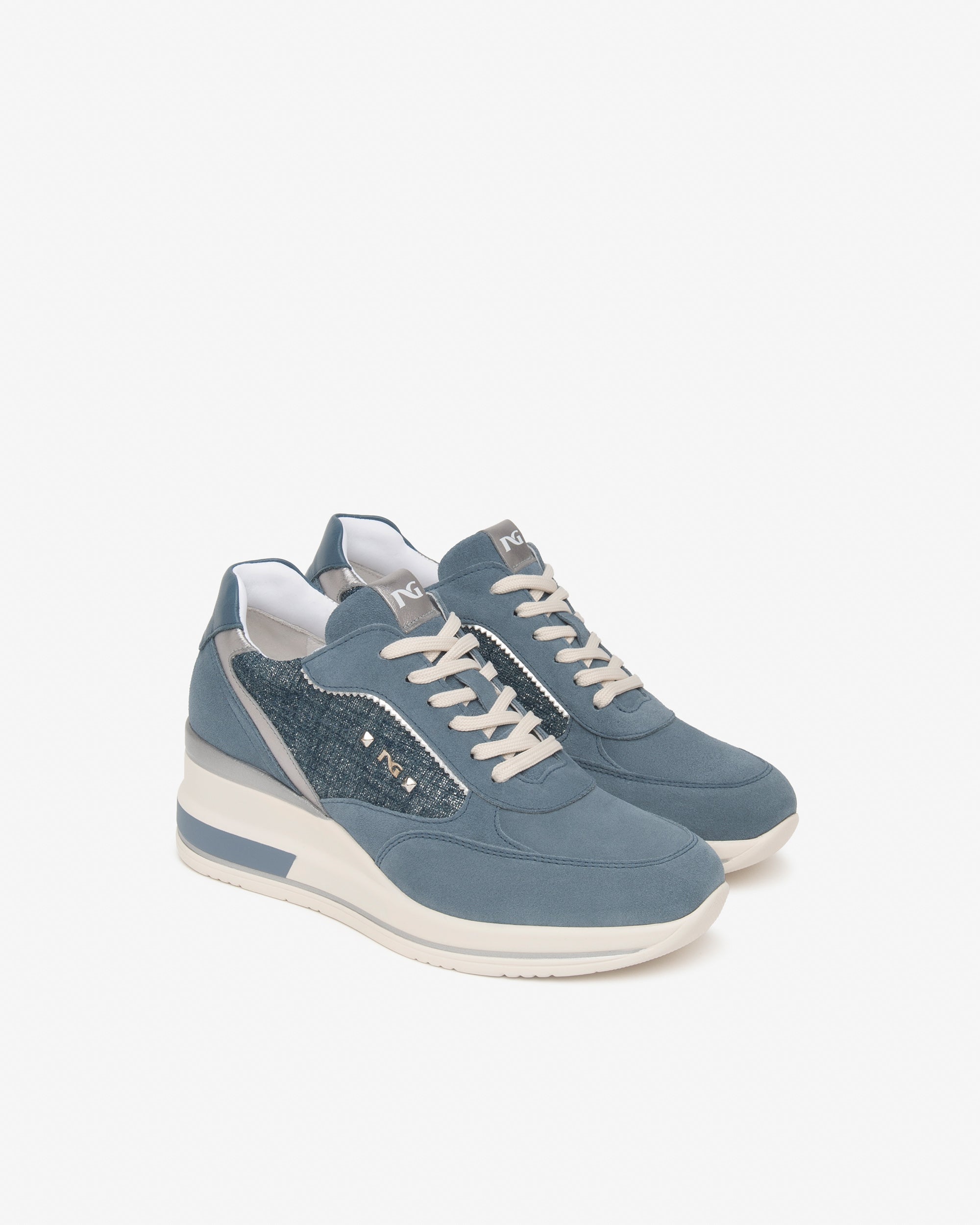  Damen-Sneaker aus Leder, Textil und technischen Materialien