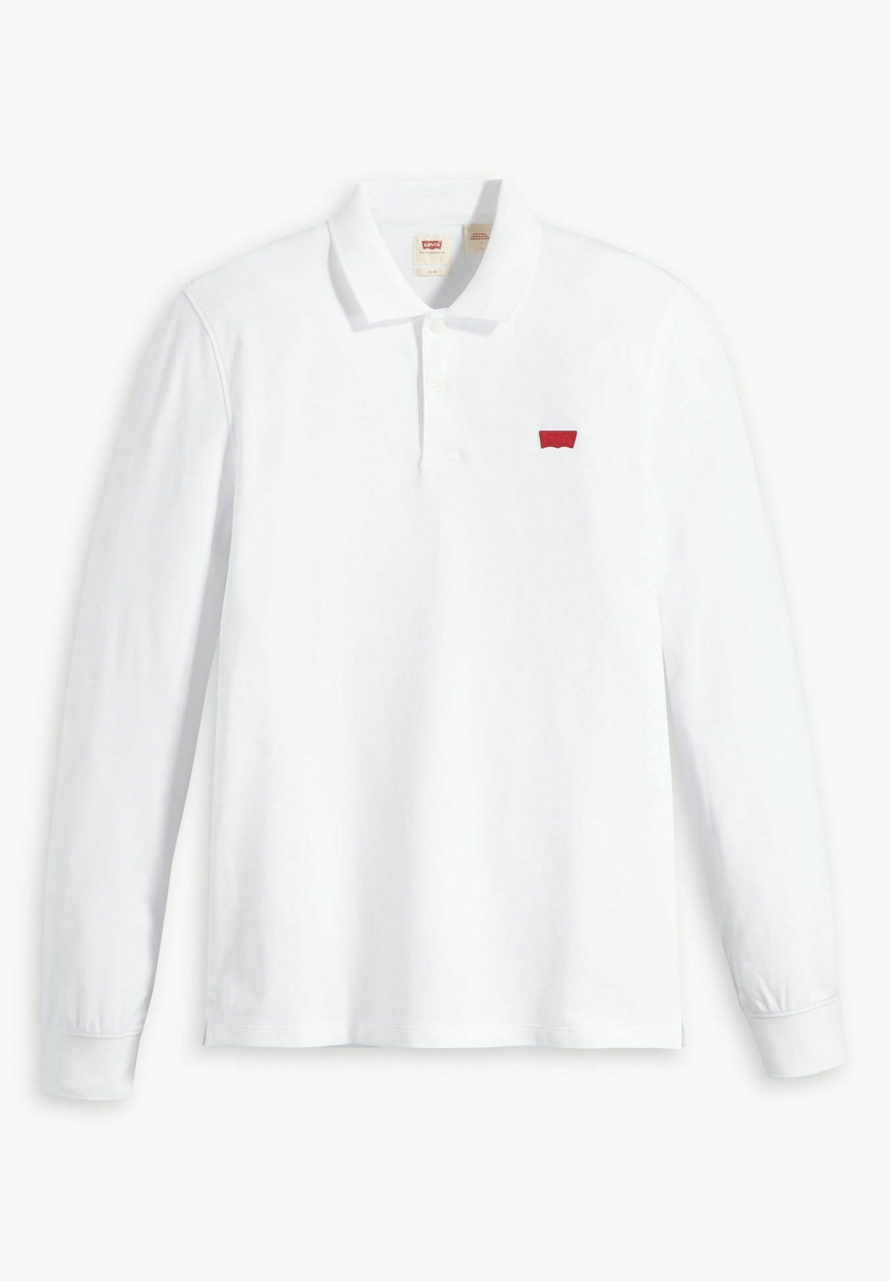 Polo Levi's® manches longues slim HOUSEMARK - Blanc éclatant