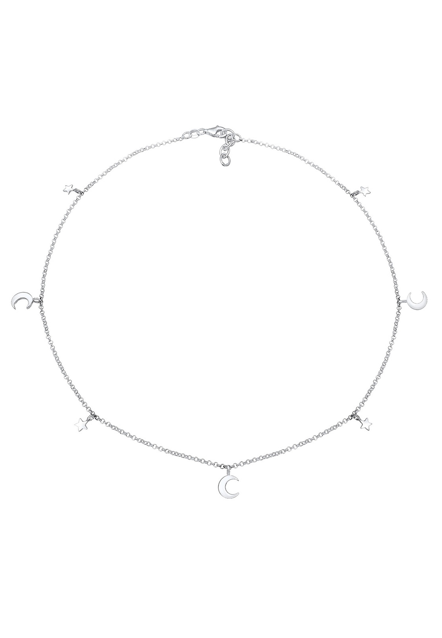 Elli Femme Demi-Lune Étoile en Argent Sterling (925/1000)
